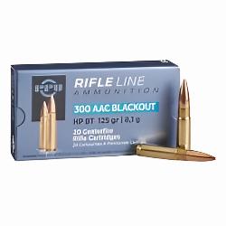 .300 BLACKOUT PRVI PPU 125 GRAIN HOLLOW POINT AMMO, RANGE AMMO, TRAINING AMMO, BULK DISCOUNT AVAILABLE