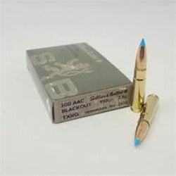Sellier & Bellot, 300 AAC Blackout, Lead Free, Tactical 110 Grain, Polymer Tip