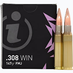 308 WINCHESTER IGMAN AMMO 147 GRAIN, 308 WINCHESTER PRACTICE AMMO, 308 WINCHESTER TARGET AMMO, 147 GRAIN FMJ
