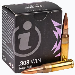 308 WINCHESTER IGMAN AMMO 147 GRAIN, 308 WINCHESTER PRACTICE AMMO, 308 WINCHESTER TARGET AMMO, 147 GRAIN FMJ
