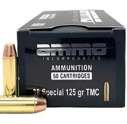 38 SPECIAL AMMO INC, AMMO INC 125 TMC, 38 SPECIAL TMC FULL METAL JACKET