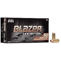 40 S&W Blazer Brass 180 Grain Full Metal Jacket, CCI 40 S&W, Target and Range ammo