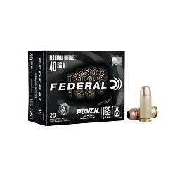 Federal Punch, 40 S&W, 40 Caliber, 165 Grain, Self Defense ammo