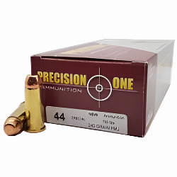 PRECISION ONE 44 MAGNUM, 44 MAG 240 GRAIN FMJ, REVOLVER AMMO, NEW 44 REMINGTON AMMO