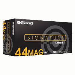 AMMO INC 44 MAGNUM AMMO, TMC AMMO, 240 GRAIN TMC SIGNATURE TARGET ROUNDS