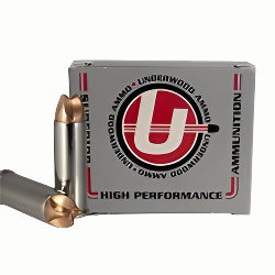 44 REMINGTON MAGNUM UNDERWOOD AMMO, 160 GRAIN XTREME HUNTER, SELF-DEFENSE HUNTING AMMO, BIG GAME AMMO