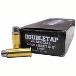 DOUBLETAP SELF-DEFENSE 44 SPECIAL, 44 SPECIAL 240 GRAIN HARDCASE SOLID