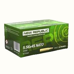 NEW REPUBLIC 5.56x45MM, NEW REPUBLIC BULK AMMO, 5.56 55 GRAIN FULL METAL JACKET