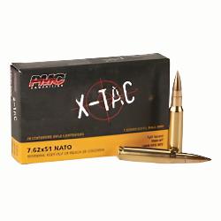 7.62 NATO, PMC X-TAC FMJ 147 GRAIN, CENTERFIRE AMMO