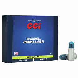 9MM BIRDSHOT, 9MM PEST CONTROL, HANDGUN SHOTSHELL, CCI #4 SHOT