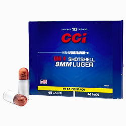 9MM BIRDSHOT, 9MM PEST CONTROL, HANDGUN SHOTSHELL, CCI #4 SHOT