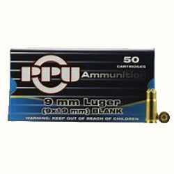 PRVI PPU 9MM BLANK AMMUNITION, 9MM BLANK AMMO