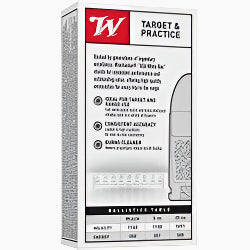 9MM WINCHESTER AMMO, TARGET AND PRACTICE ROUNDS, 124 GRAIN, 9MM AMMO, 9MM FULL METAL JACKET