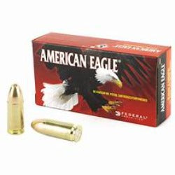 Federal American Eagle, 9mm, 124 Grain, FMJ, Full Metal Jacket, Range ammo, Target ammo