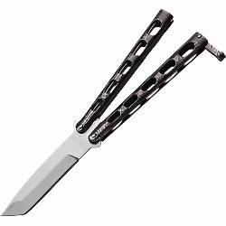 BUTTERFLY KNIFE, STAINLESS STEEL BEAR AND SONS, TANTO BLADE