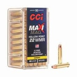 CCI Maxi Mag, 22 magnum, 22 WMR, Varmint hunting load, Pest hunting load