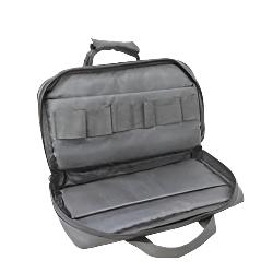 NCSTAR PISTOL CARRYING CASE GRAY, HANDGUN CASE, NCSTAR DISCREET CASE