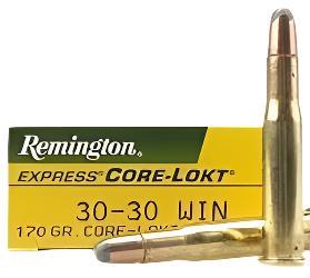 30-30 Winchester, Core-Lokt ammo, 170 Grain, Big game ammo