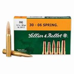 Sellier & Bellot 30-06 Springfield, 180 Grain, Big game ammo