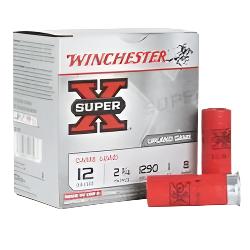 WINCHESTER 12 GAUGE, SUPER-X,8OZ  GAME LOAD, UPLAND GAME BIRD AMMO, DOVE AMMO, QUAIL AMMO