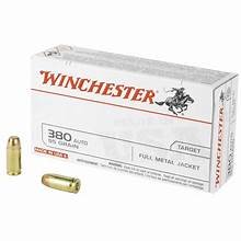 Winchester USA, 380 Auto, Target ammo, 95 Grain, Range ammo, cheap ammo