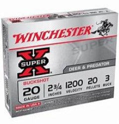 Winchester Super-X, 20 Gauge, Buckshot, Deer and Predator, Knock down power, Self Defense