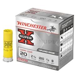 WINCHESTER SUPER-X, 20 GAUGE, 8OZ SHOT, UPLAND BIRD, DOVE AMMO, QUAIL AMMO